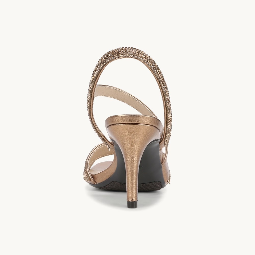 LifeStride Mia Glitz Dress Sandal - Bronze Faux Leather