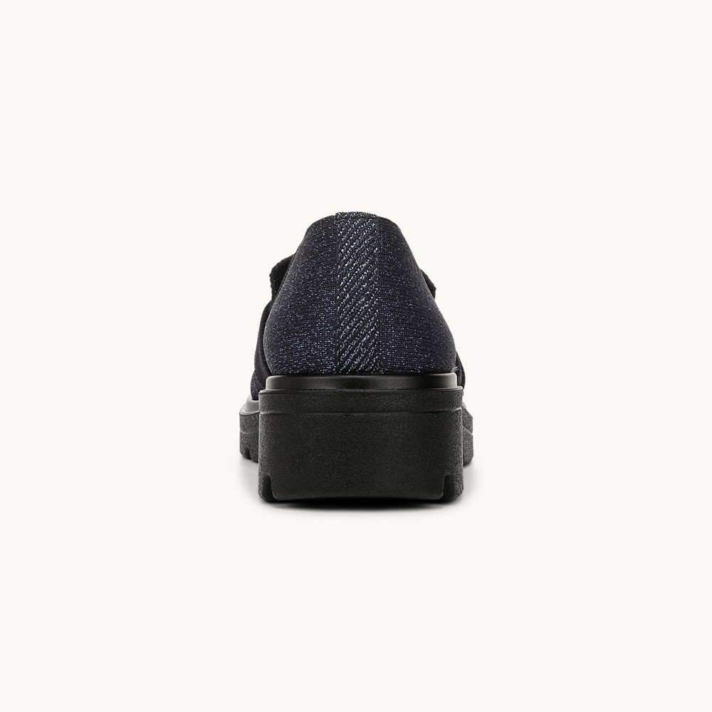LifeStride Muse Bow Loafer - Navy Knit Fabric