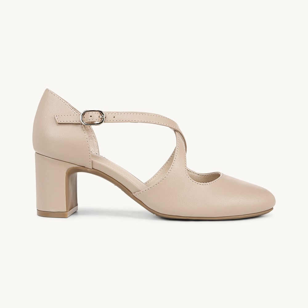 LifeStride Tracy Strappy Pump - Tender Taupe Faux Leather