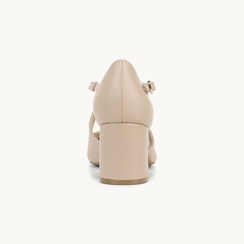 LifeStride Tracy Strappy Pump - Tender Taupe Faux Leather