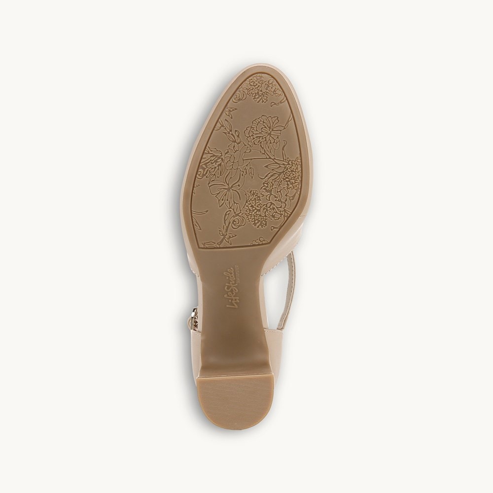 LifeStride Tracy Strappy Pump - Tender Taupe Faux Leather