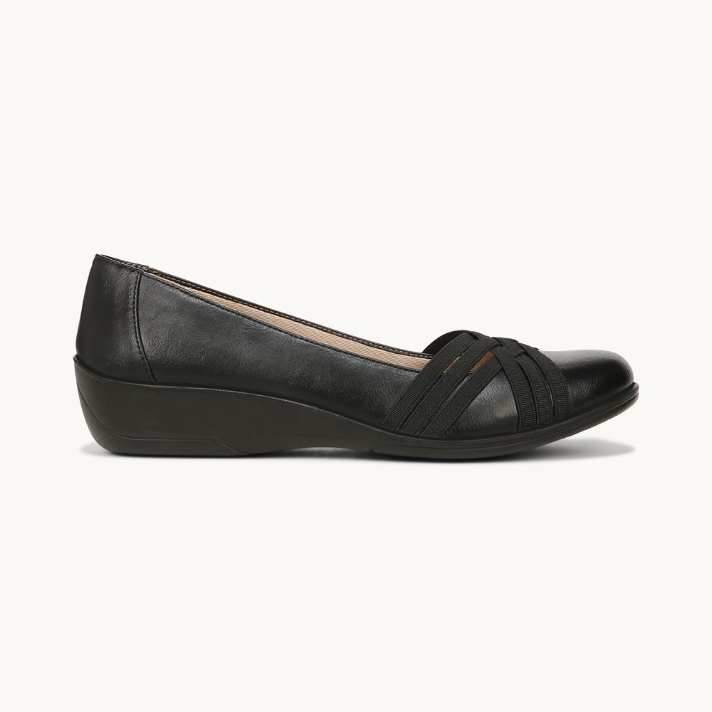 LifeStride Incredible 2 Slip On - Black Faux Leather