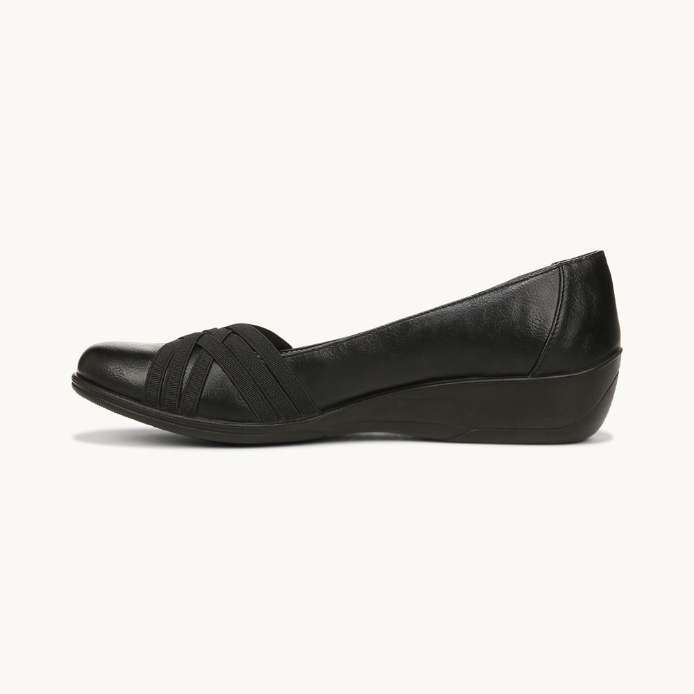 LifeStride Incredible 2 Slip On - Black Faux Leather