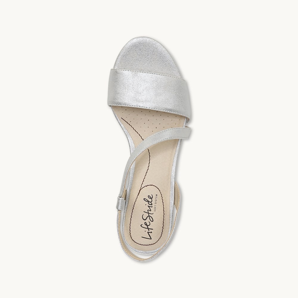 LifeStride Yasmine Wedge Sandal - Silver