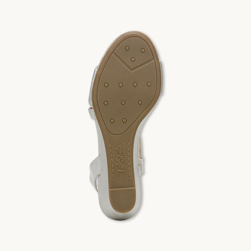 LifeStride Yasmine Wedge Sandal - Silver