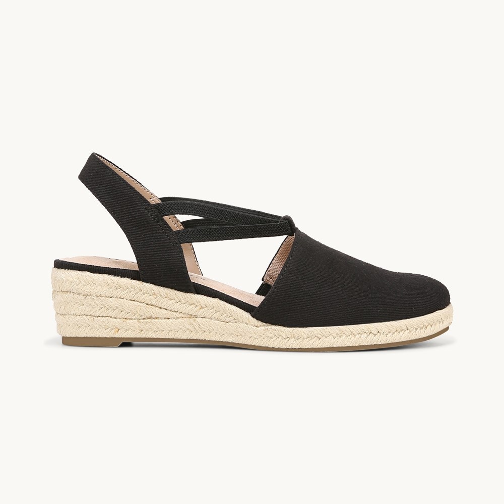 LifeStride Katrina 2 Espradrille Wedge - Black