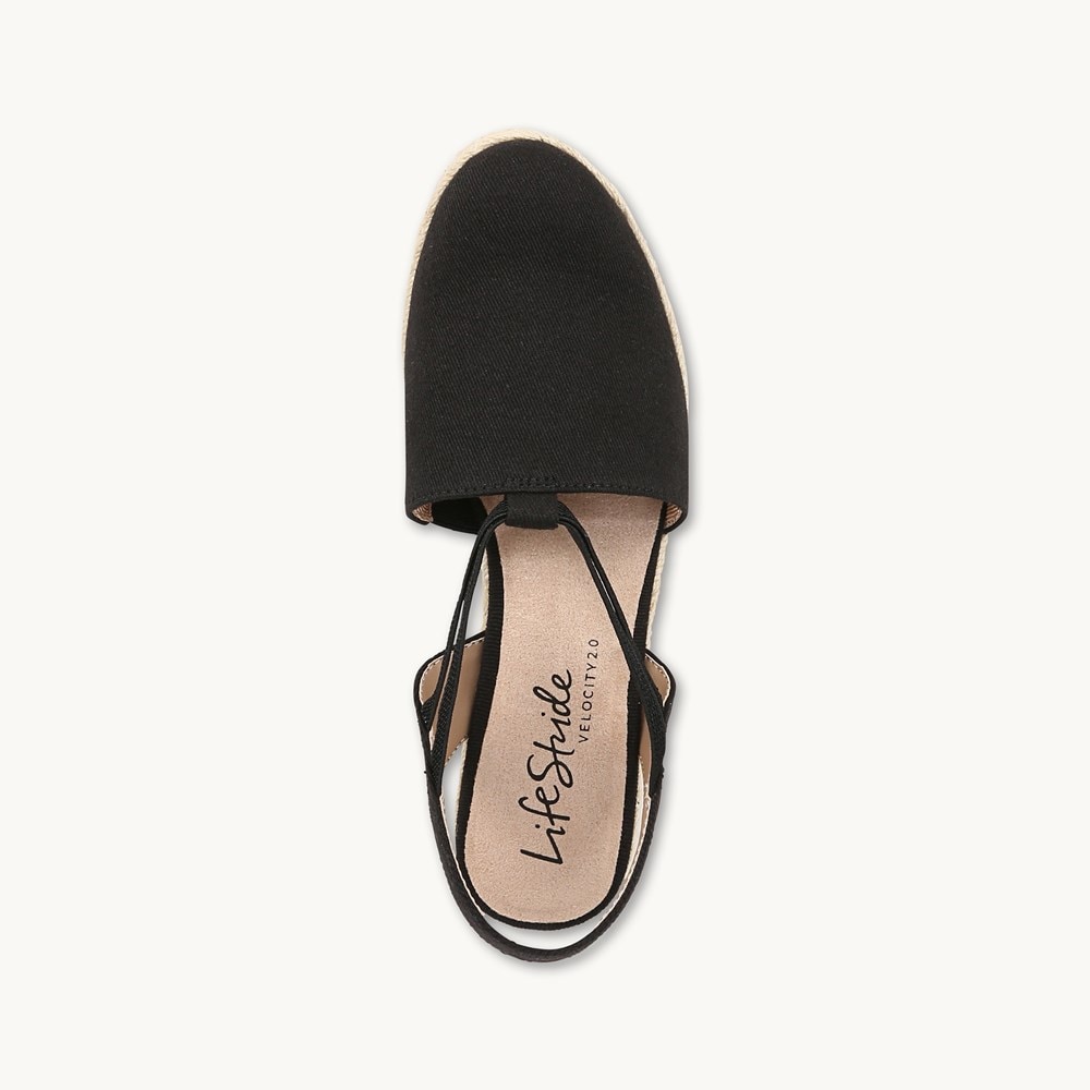 LifeStride Katrina 2 Espradrille Wedge - Black