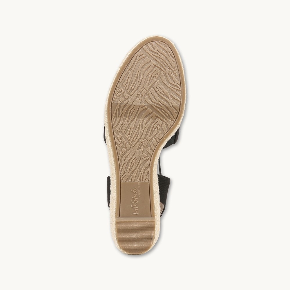 LifeStride Katrina 2 Espradrille Wedge - Black