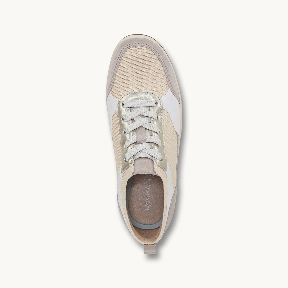 LifeStride Dynamic Slip On Sneaker - Sand Knit Fabric