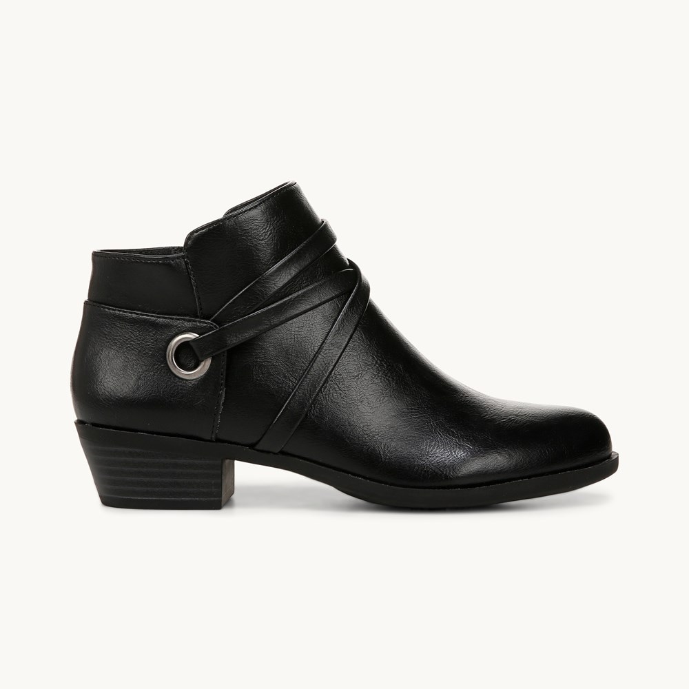LifeStride Amara Shootie - Black Faux Leather