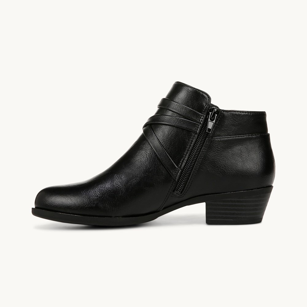 LifeStride Amara Shootie - Black Faux Leather