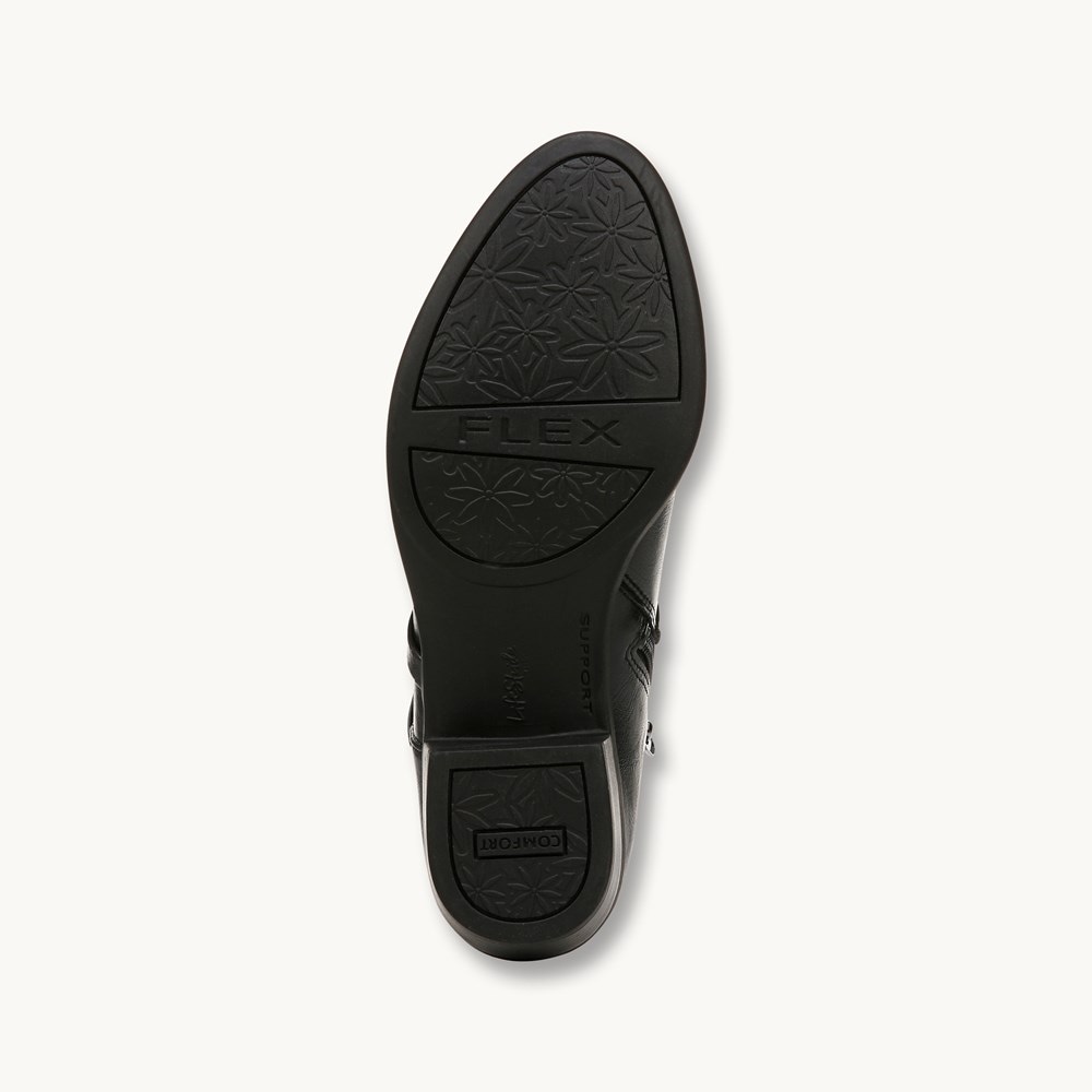 LifeStride Amara Shootie - Black Faux Leather