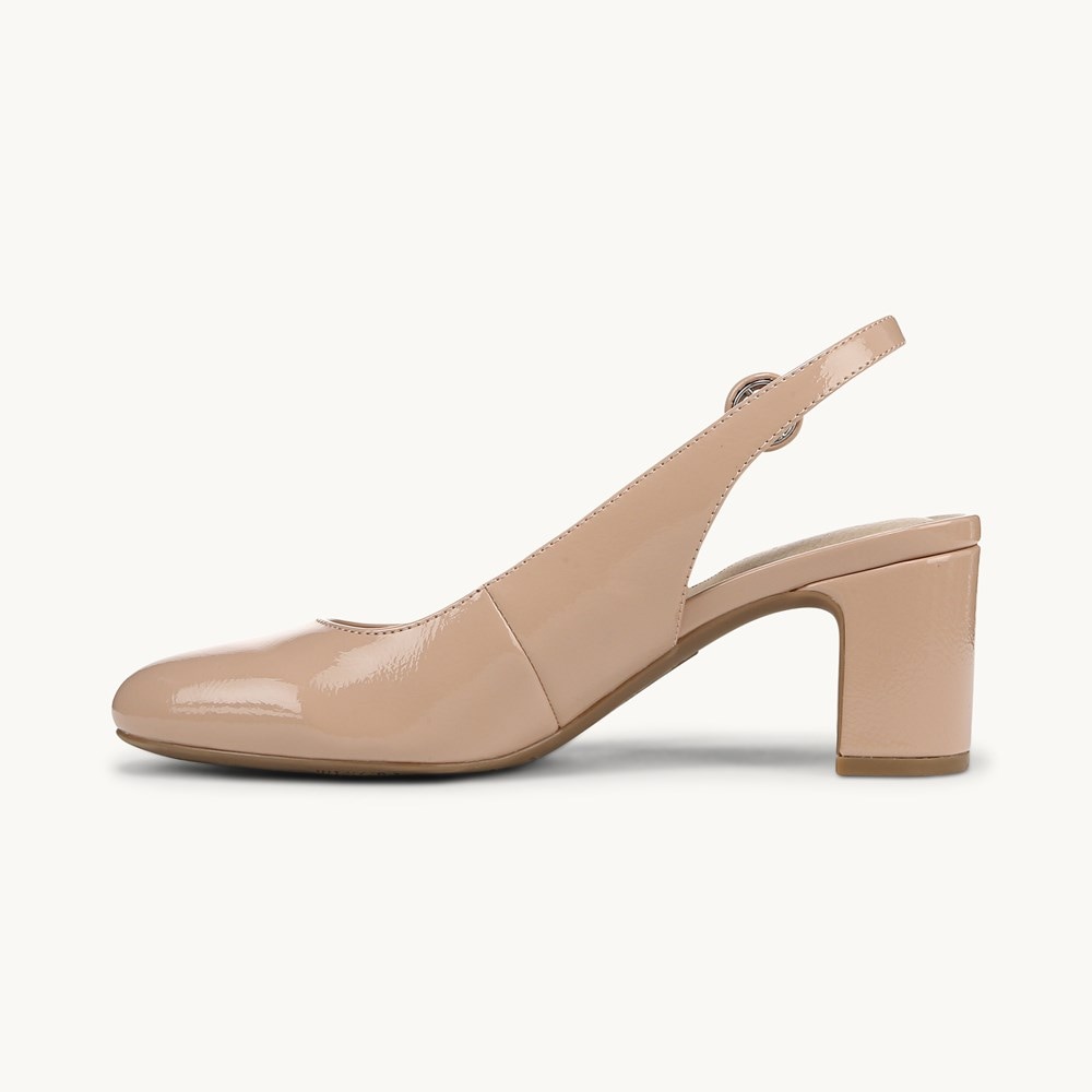 LifeStride Tia Slingback Pump - Sand Faux Leather