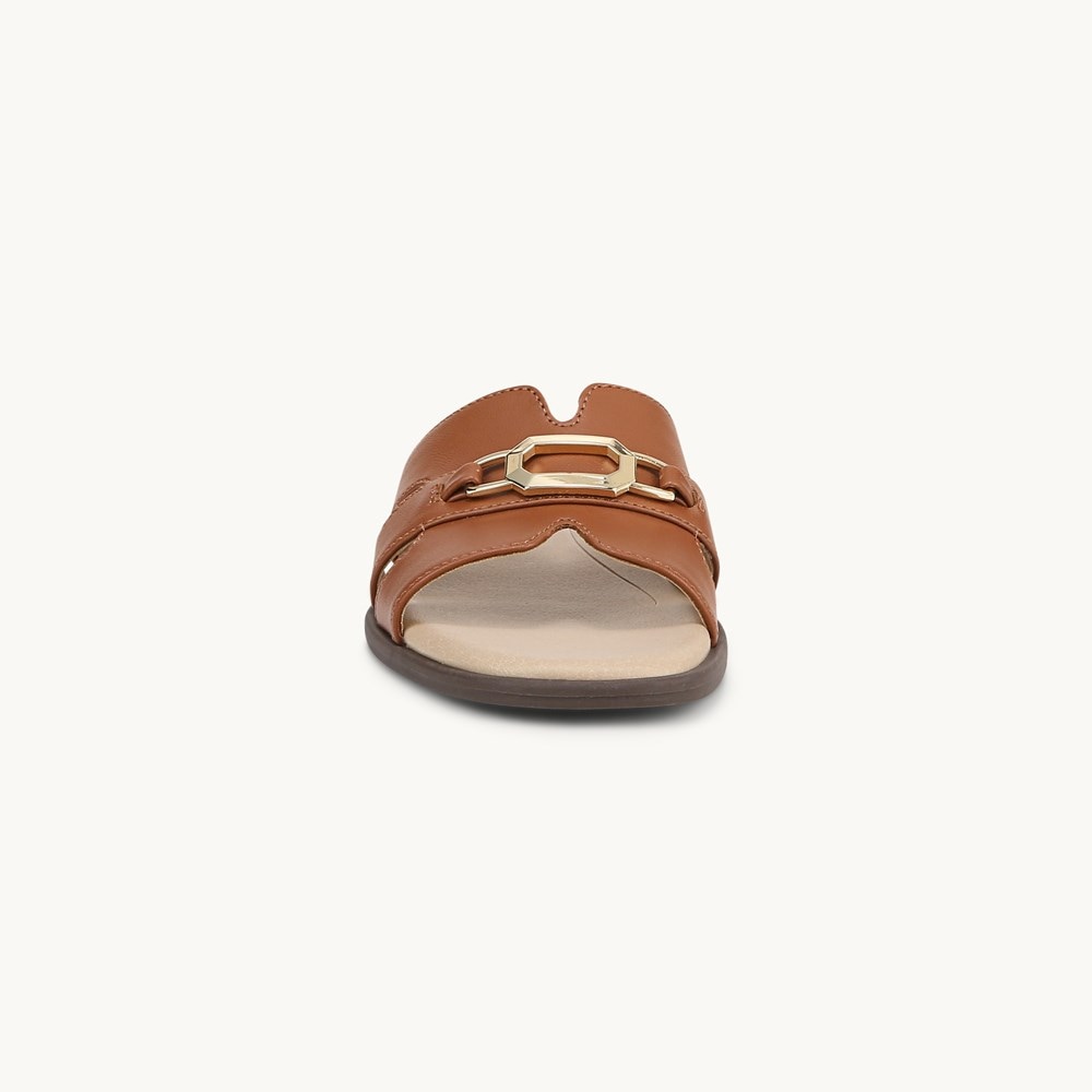 LifeStride Royalty Bit Sandal - Tan Faux Leather