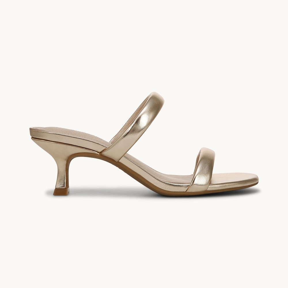LifeStride Nalani Dress Sandal - Platino Gold Faux Leather