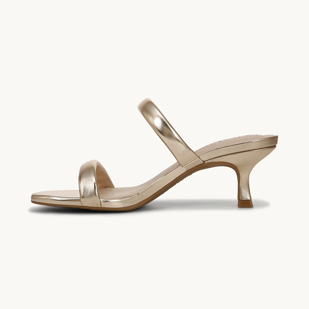 LifeStride Nalani Dress Sandal - Platino Gold Faux Leather