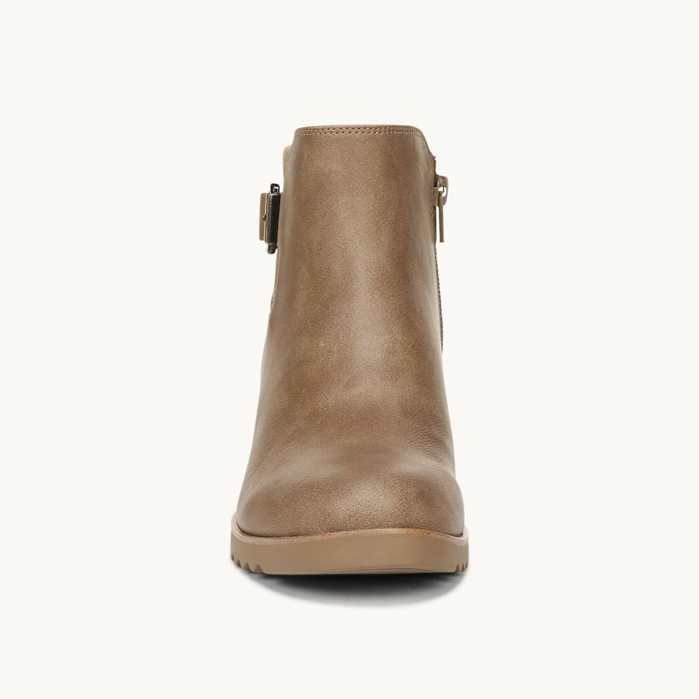 LifeStride Zayne Ankle Bootie - Brown Faux Leather