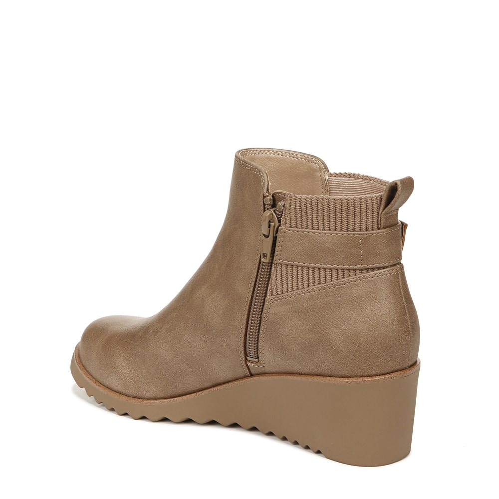LifeStride Zayne Ankle Bootie - Brown Faux Leather
