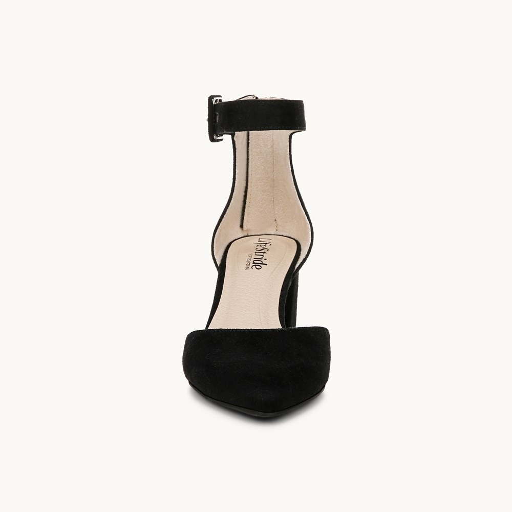 LifeStride Admire Dress Sandal - Black Fabric