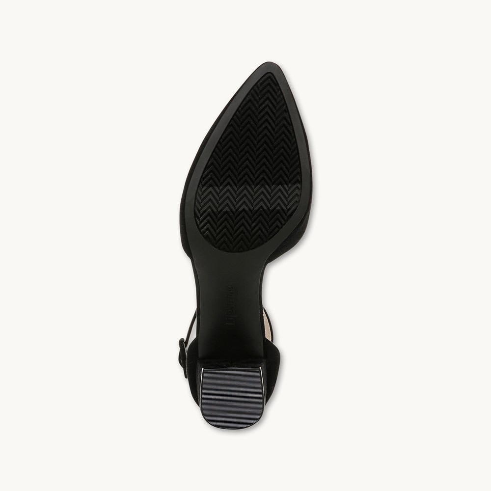 LifeStride Admire Dress Sandal - Black Fabric