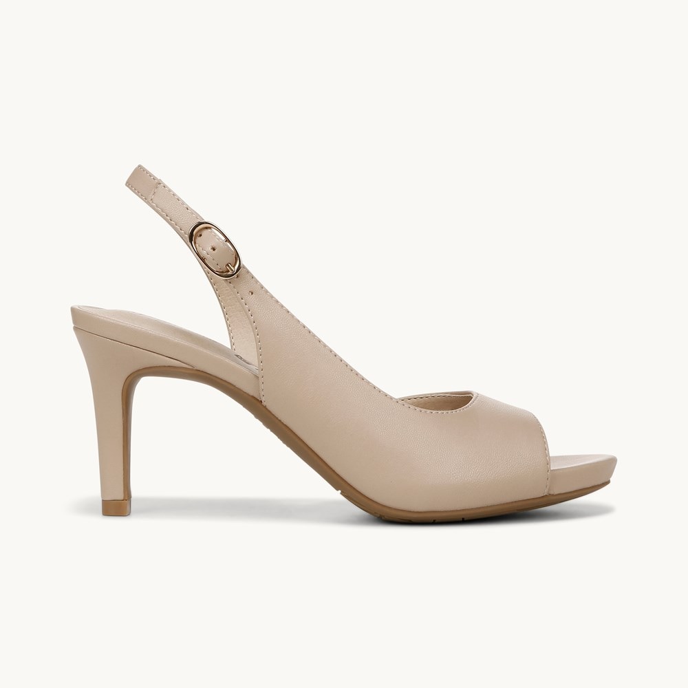 LifeStride Teller 2 Slingback Pump - Tender Taupe Faux Leather