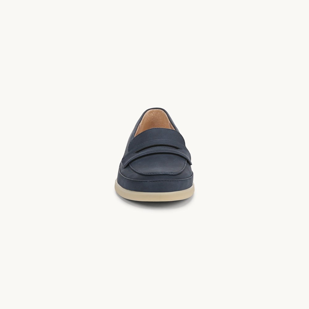 LifeStride Malta Loafer - Lux Navy Faux Leather
