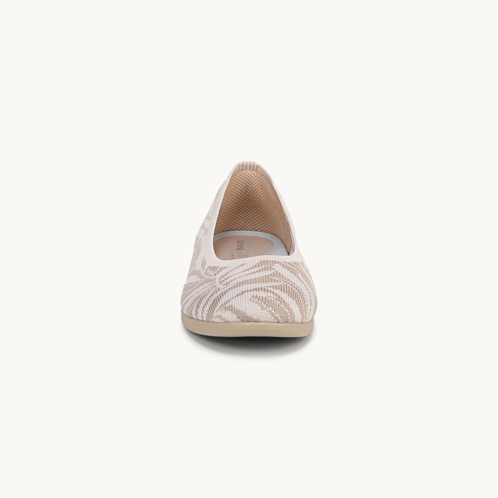 LifeStride Kit 2 Ballet Flat - Beige Knit Fabric