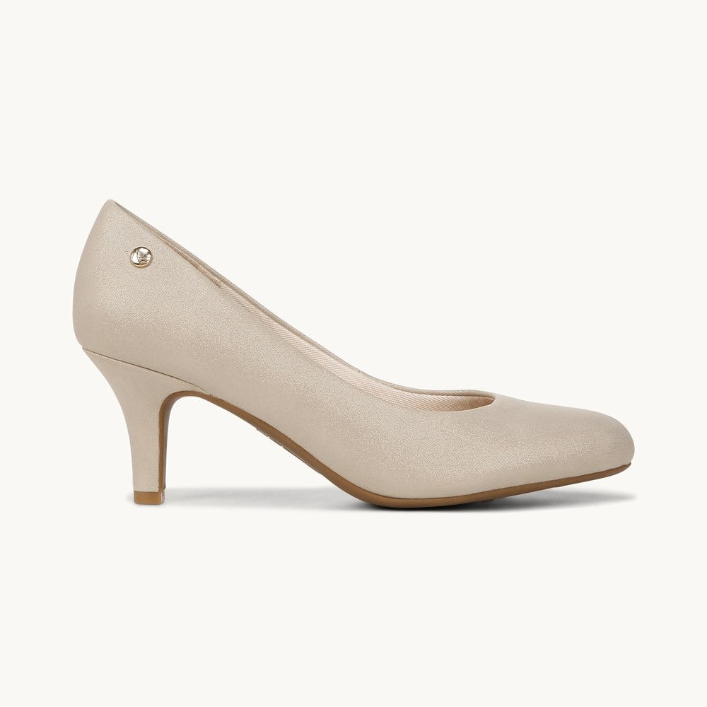 LifeStride Parigi Pump - Platino Gold Faux Leather