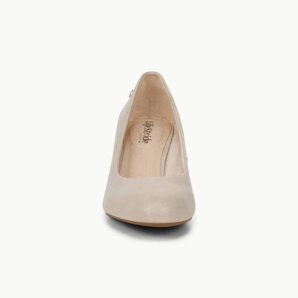 LifeStride Parigi Pump - Platino Gold Faux Leather