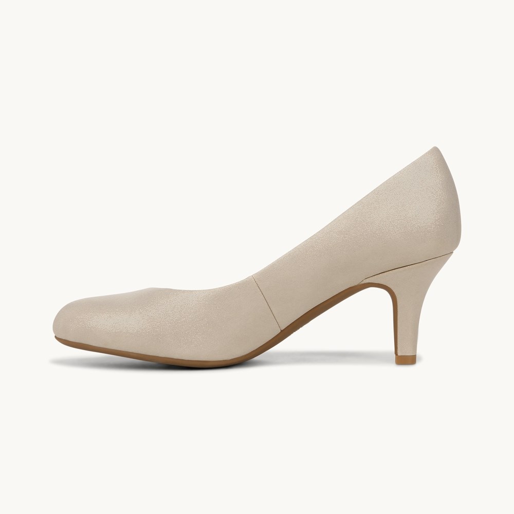 LifeStride Parigi Pump - Platino Gold Faux Leather