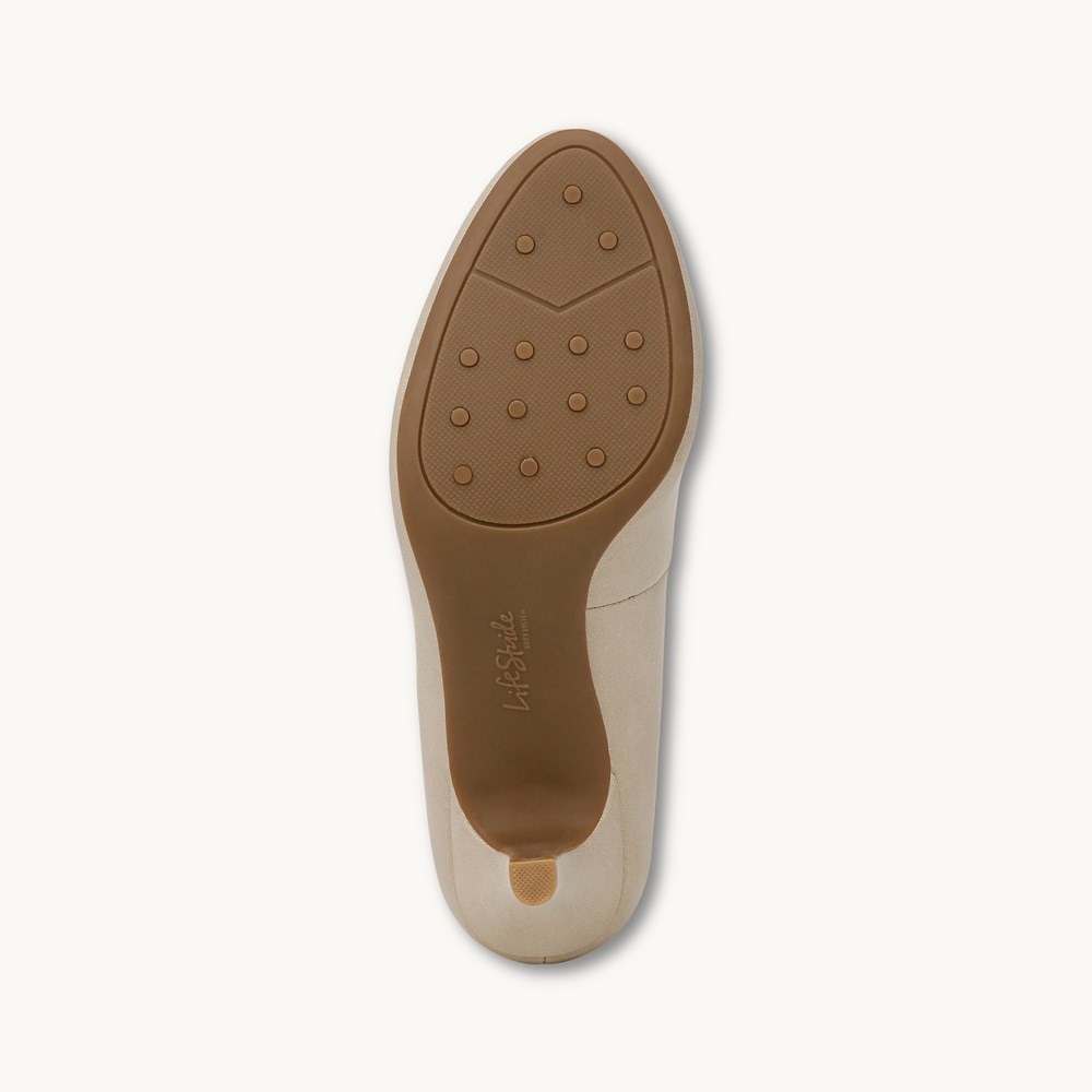 LifeStride Parigi Pump - Platino Gold Faux Leather