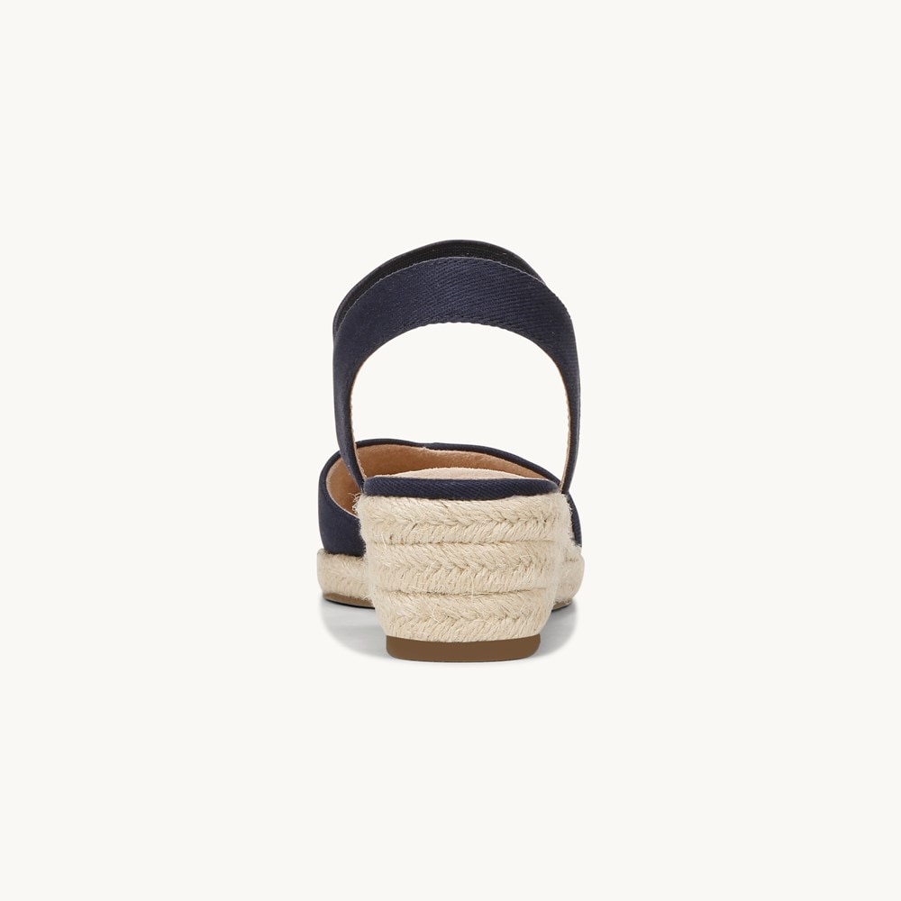 LifeStride Kimmie Espadrille Wedge - Lux Navy Fabric