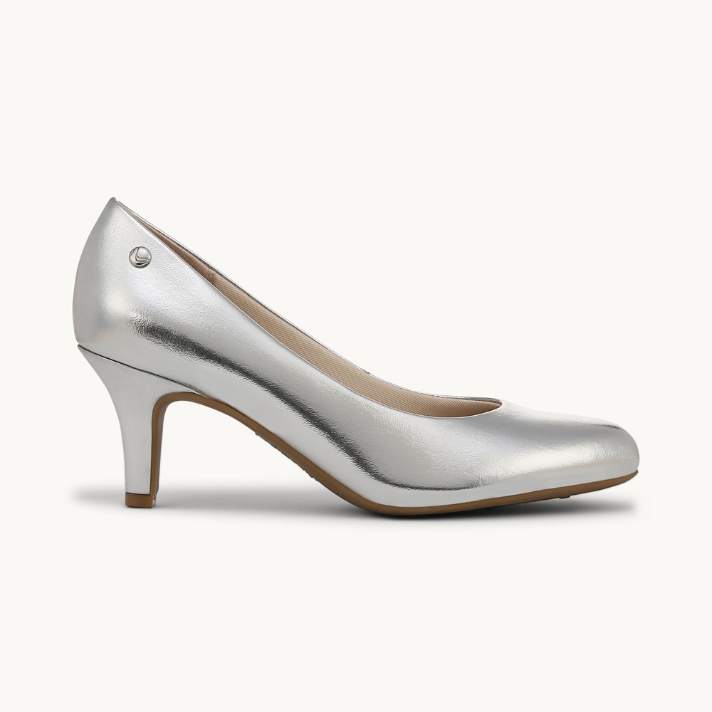LifeStride Parigi Pump - Silver Faux Leather
