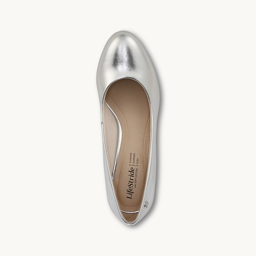 LifeStride Parigi Pump - Silver Faux Leather
