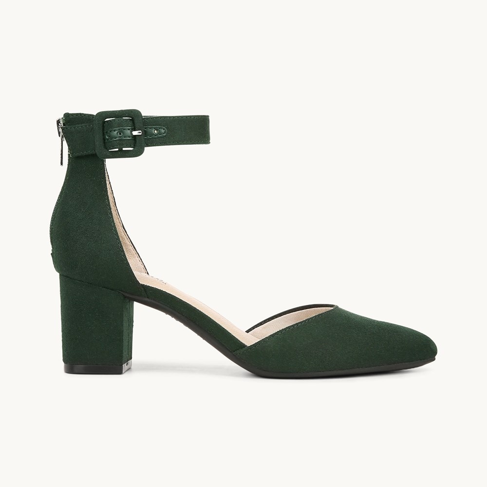 LifeStride Admire Dress Sandal - Tartan Green Fabric
