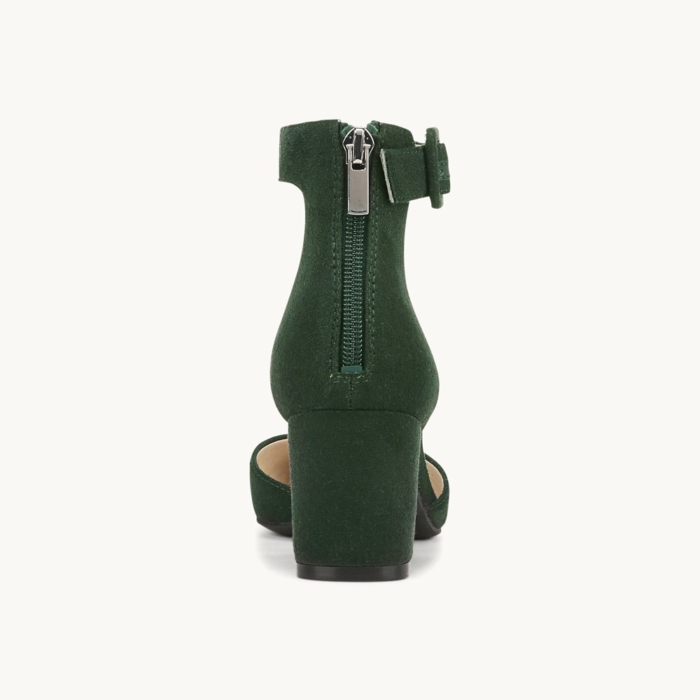 LifeStride Admire Dress Sandal - Tartan Green Fabric