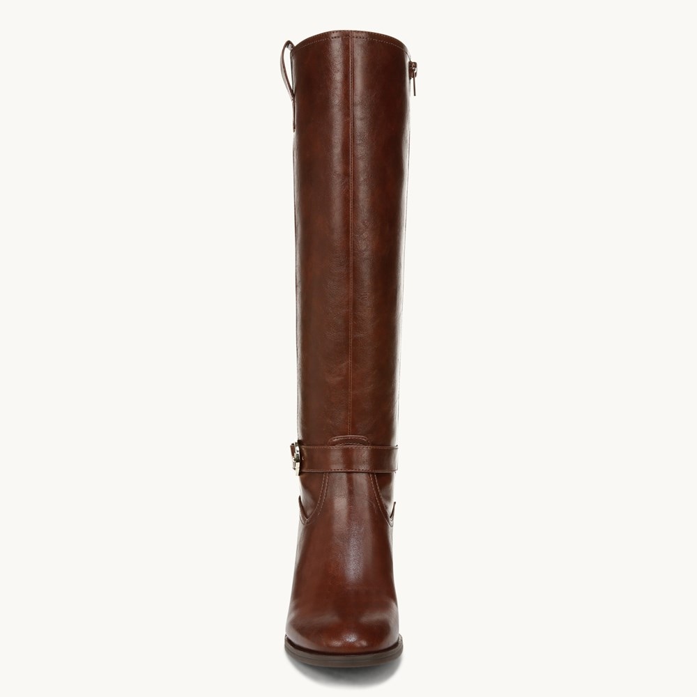 LifeStride Legend Wide Calf Knee High Boot - Chestnut Faux Leather