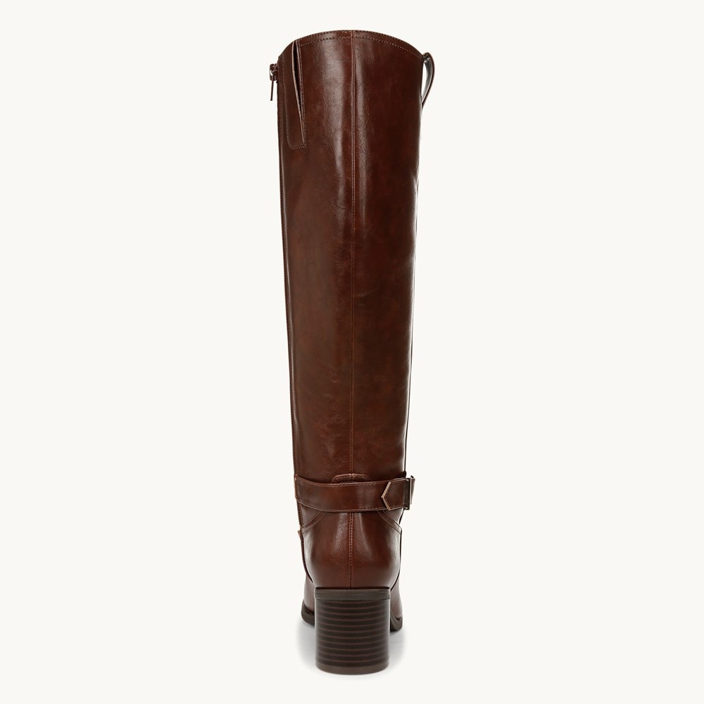 LifeStride Legend Wide Calf Knee High Boot - Chestnut Faux Leather