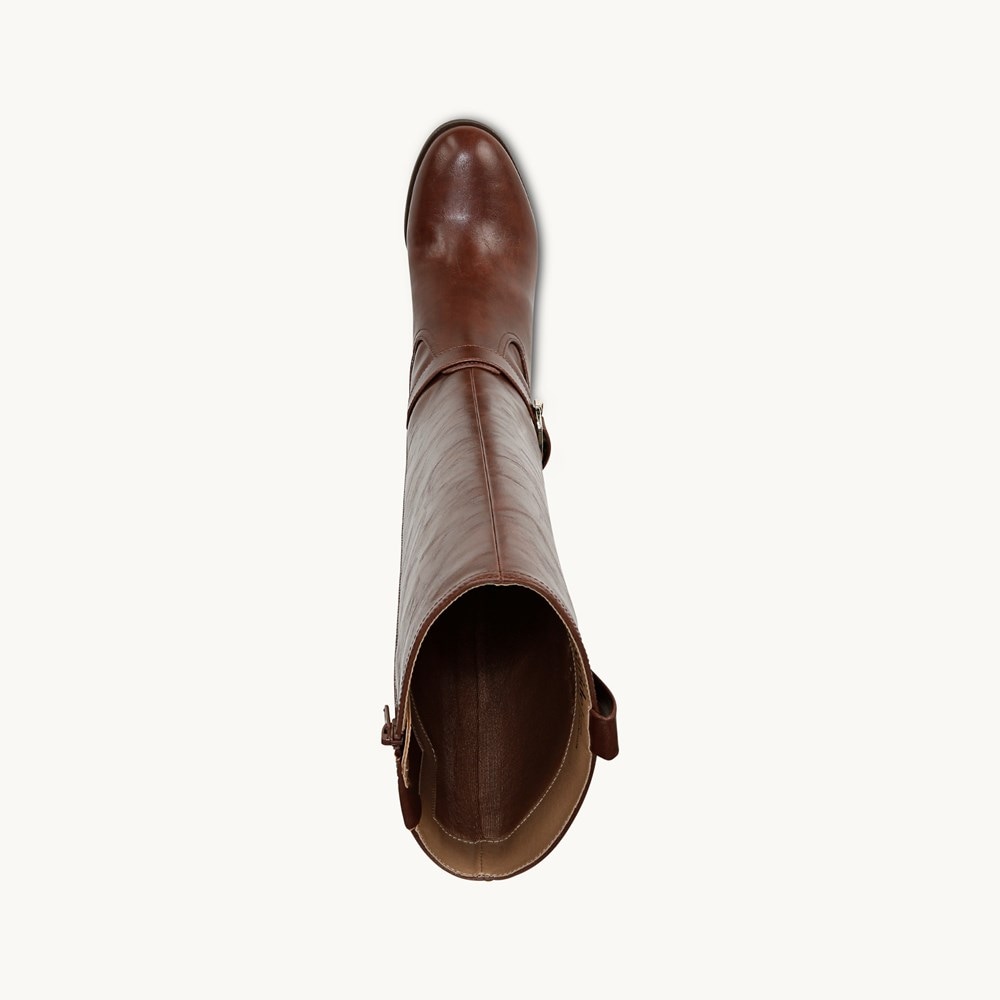 LifeStride Legend Wide Calf Knee High Boot - Chestnut Faux Leather