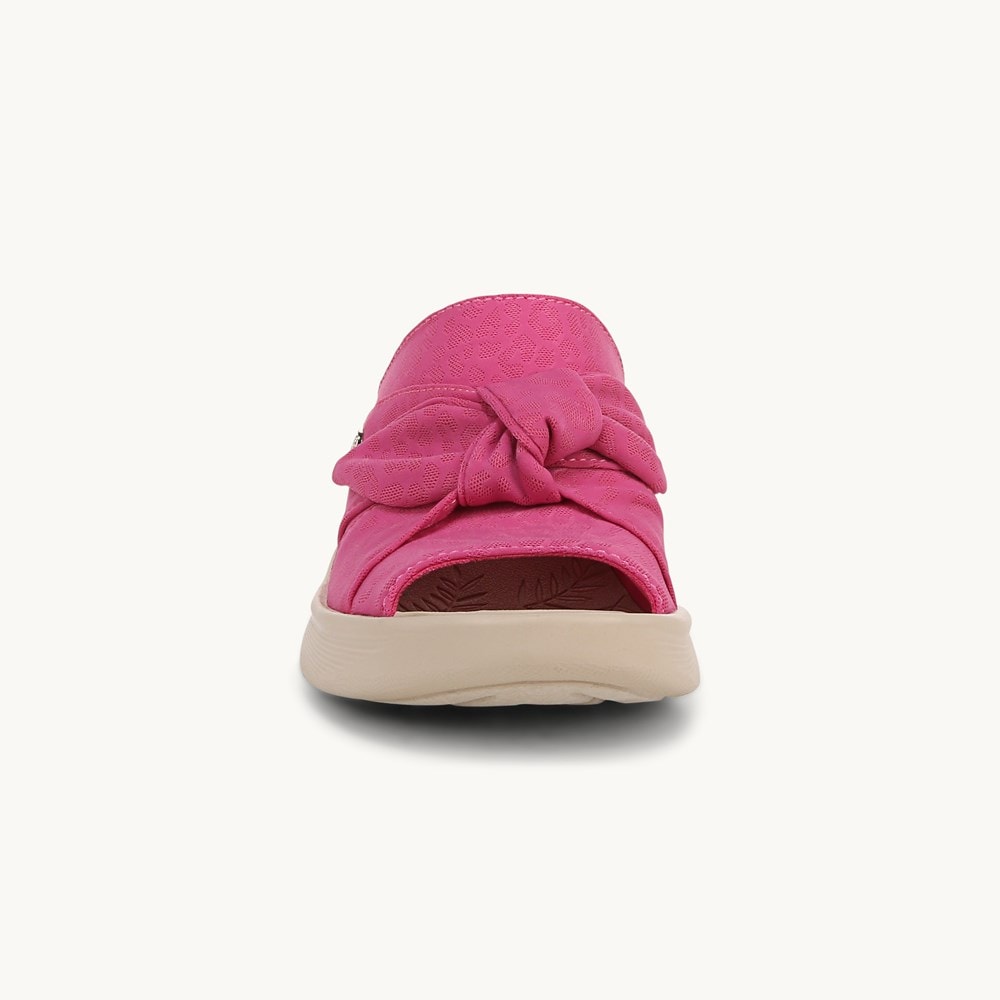 LifeStride Smile Wedge Sandal - Pink Cheetah Fabric