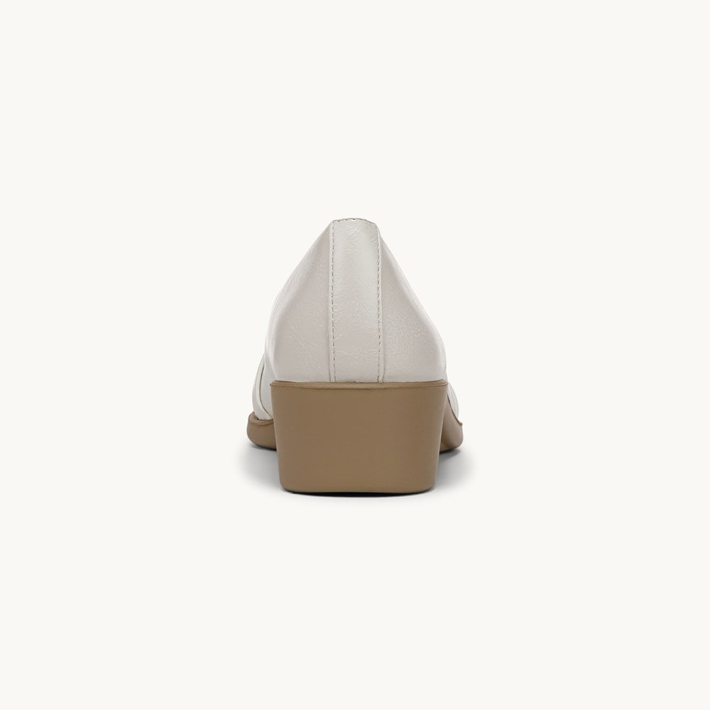 LifeStride Jorie Ballet Wedge - Bone Faux Leather