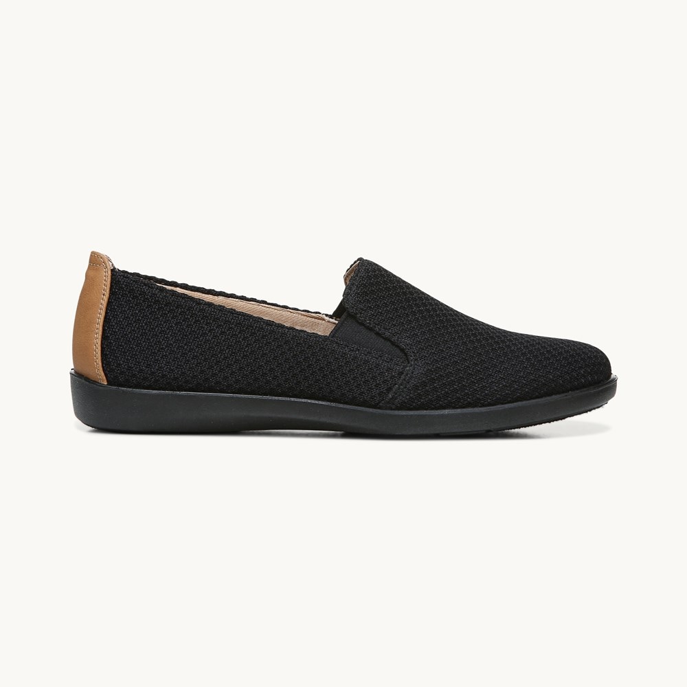 LifeStride Next Level Moccasin - Black/Black Fabric