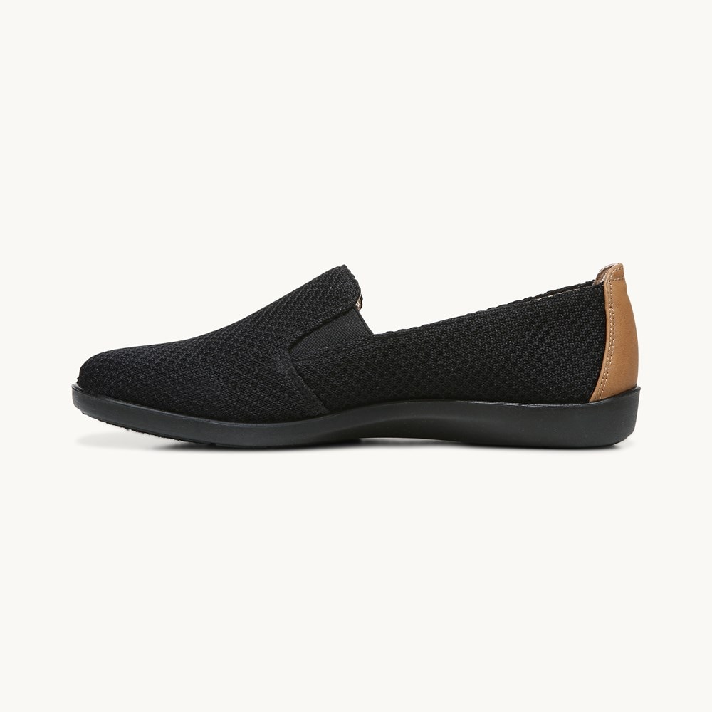 LifeStride Next Level Moccasin - Black/Black Fabric