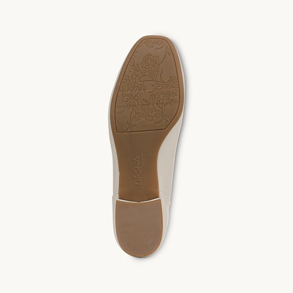 LifeStride Celine Ballet Flat - Bone Faux Leather