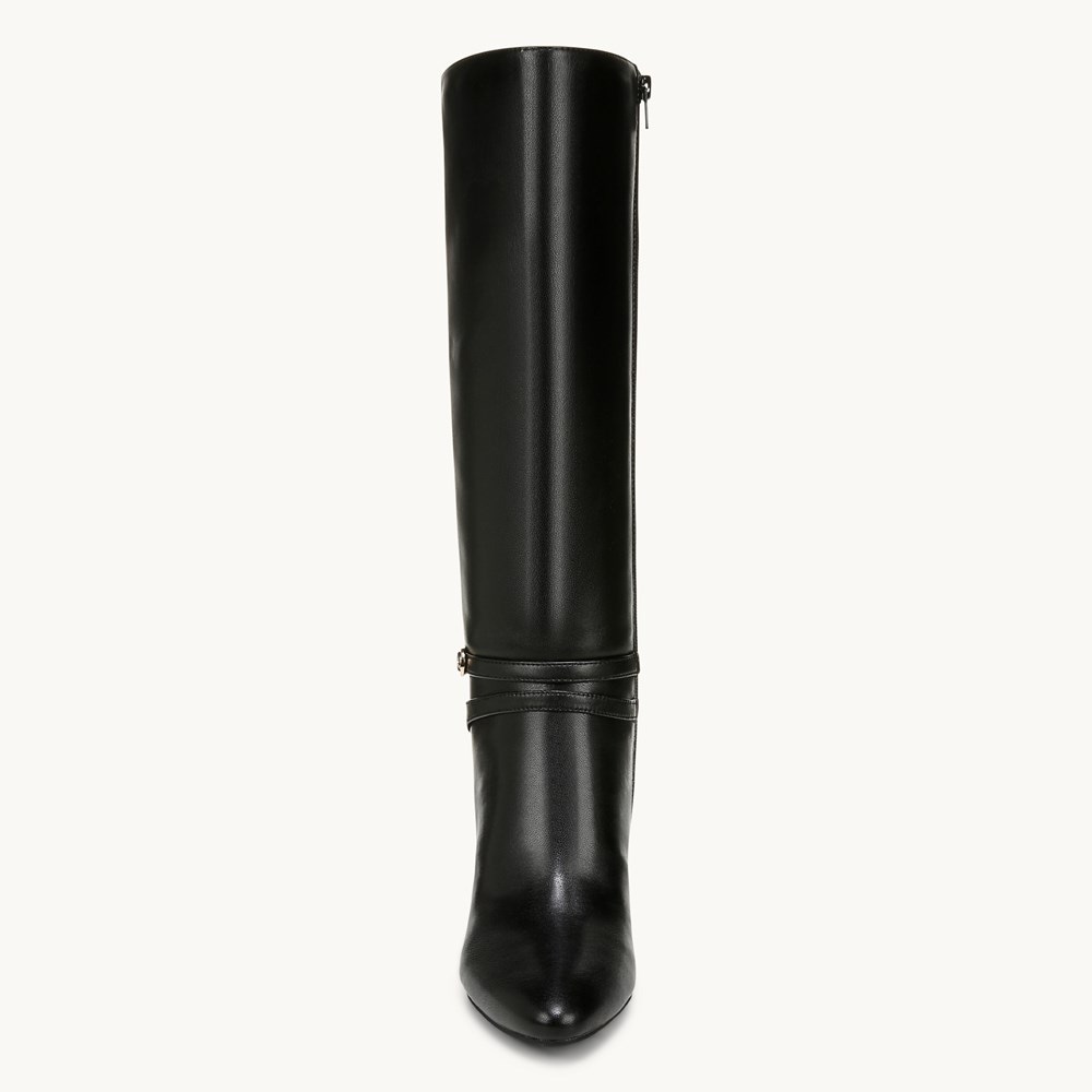 LifeStride Guild Tall Wide Calf Knee High Boot - Black Faux Leather