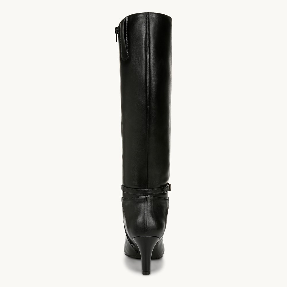 LifeStride Guild Tall Wide Calf Knee High Boot - Black Faux Leather