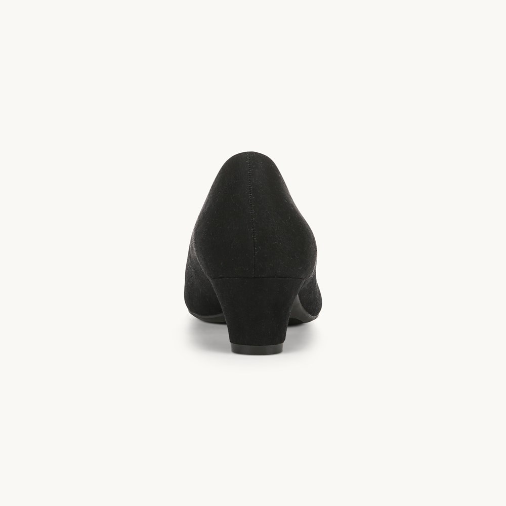 LifeStride Minx Bling Pump - Black Microsuede