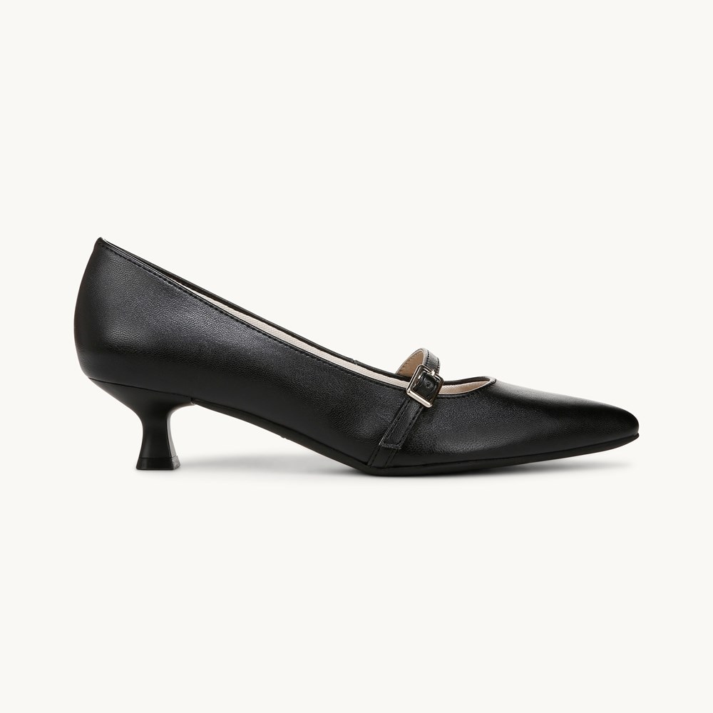 LifeStride Madelyn Mary Jane Pump - Black Faux Leather
