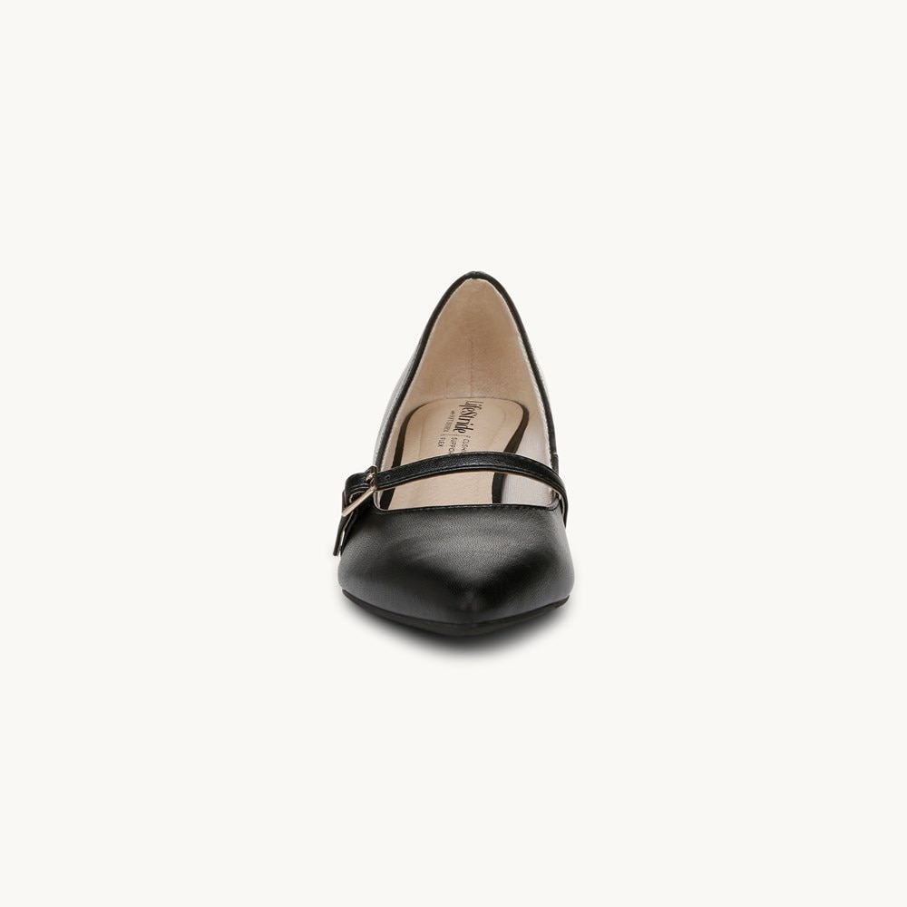 LifeStride Madelyn Mary Jane Pump - Black Faux Leather