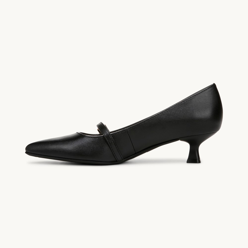 LifeStride Madelyn Mary Jane Pump - Black Faux Leather